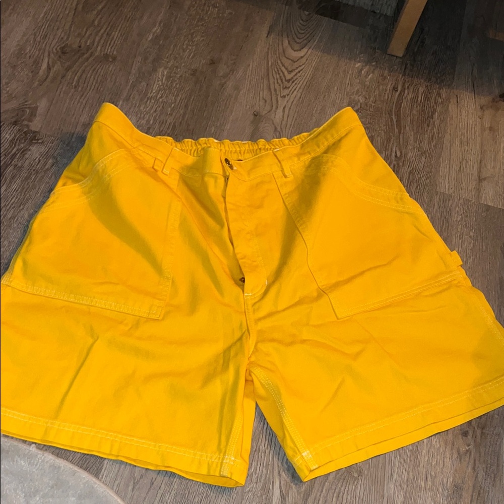 Big Bud Press Vibrant Yellow Cargo Shorts